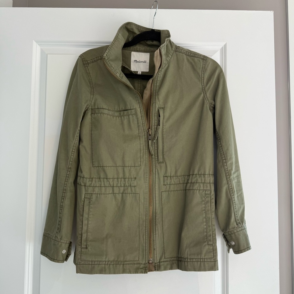Madewell Women’s Muted Olive Green Utility Jacket